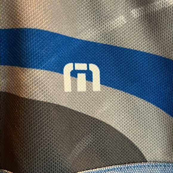 Travis Mathew Men’s Blue Short Sleeve Gold Polo Shirt‎ Size XXL - Picture 3 of 9